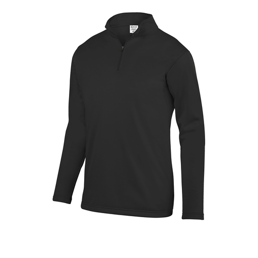 [FOLQFFBK-AS-LOGO3] Decker Men's FlexFleece 1/4 Zip (Adult S, Black, Logo 3)