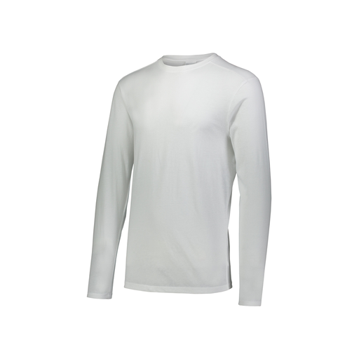 [FTLCUBWH-YS-LOGO1] Decker Youth Tri-Blend T-Shirt - Long Sleeve (Youth S, White, Logo 1)